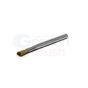 3/8" Diameter Applicator Brush-  Hog Bristle and Zinc Plated Steel Handle 